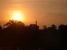  coucher de soleil sur le jardin du Luxembourg